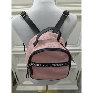 Juicy Couture Pink Flash Mini Backpack Purse Bag NWT Faux Leather Orig. $99